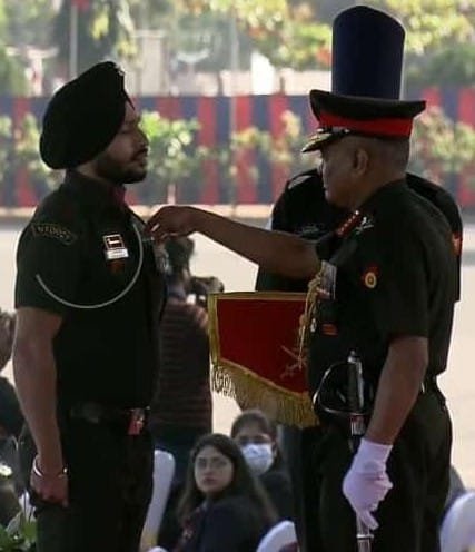 Major Prabhjot Saini of District Mohali honored with Valor Award