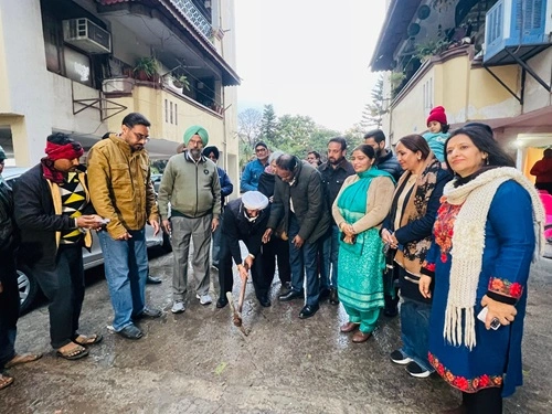 Development work worth Rs 98 lakhs begins in Rishi Apartment