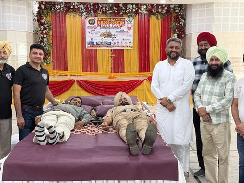 Mega Free Medical Check-up and Blood Donation Camp Held in Mohali